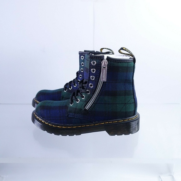 NEW Dr. Martens 1460 Tartan Side Zipper Boots - Picture 4 of 6